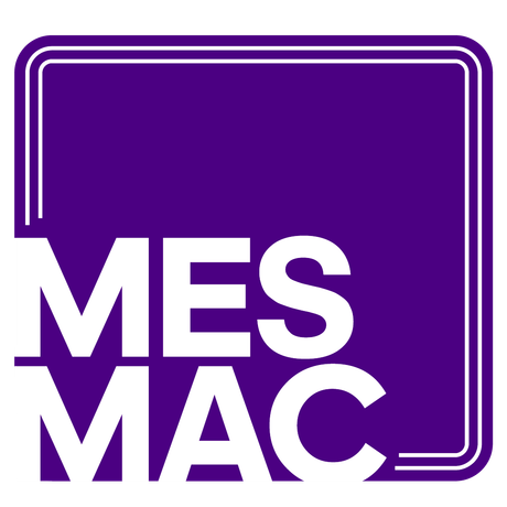 The Yorkshire MESMAC logo: the word MESMAC in white inside a white-bordered square, on a purple background.