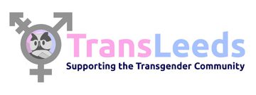 "TransLeeds - Supporting the Transgender Community" logo with a transgender symbol and an owl.