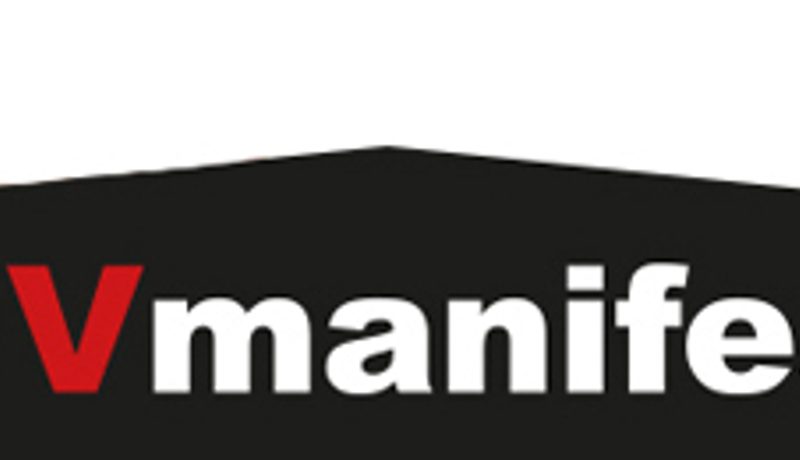 "#HIVmanifesto" banner in white and red on black.